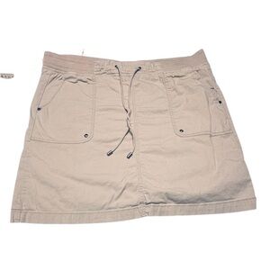 Croft & Barrow Tan Mini Skirt